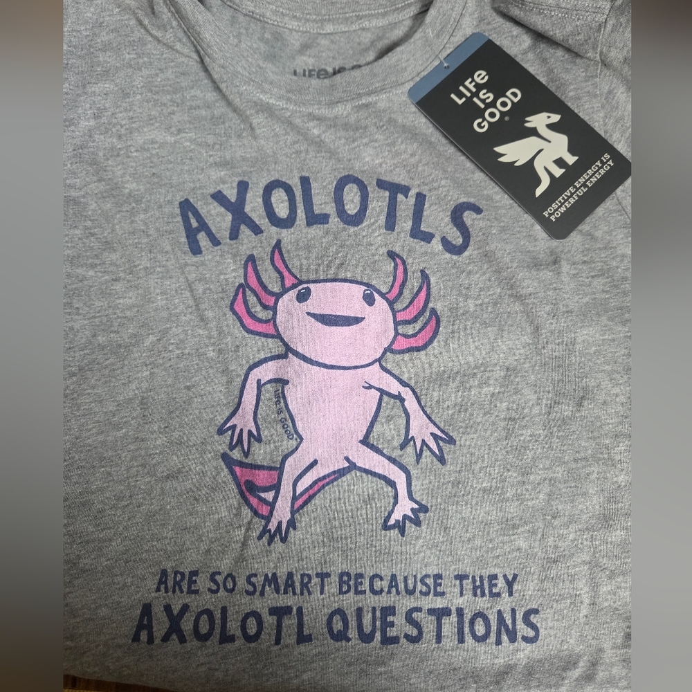 NWT Life Is Good Axolotl T Shirt
